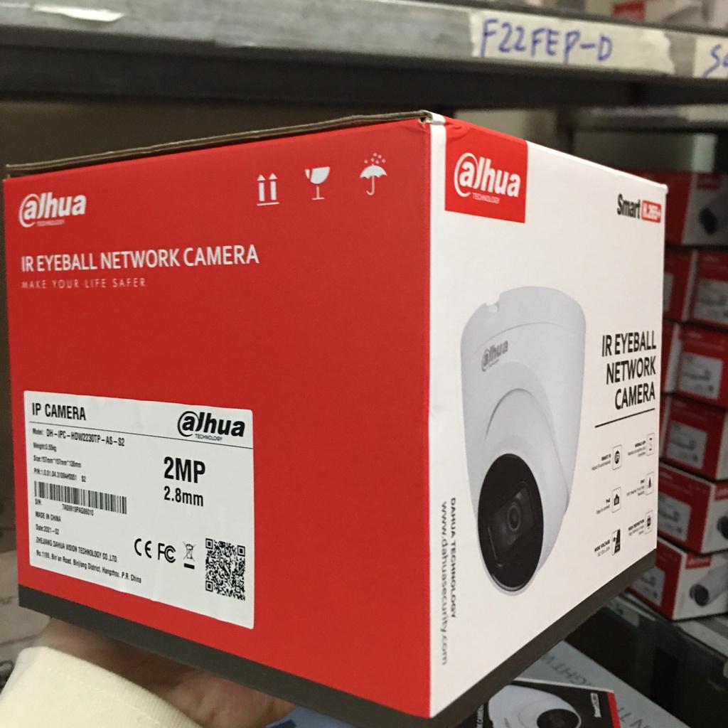 Camera IP bán cầu Dahua HDW2230TP-AS-S2 và, HDW2231TP, HDW2431TP, HDW2531TP, HDW2831TP-AS-S2 tích hợp Mic,IP67 - Hàng Chính Hãng