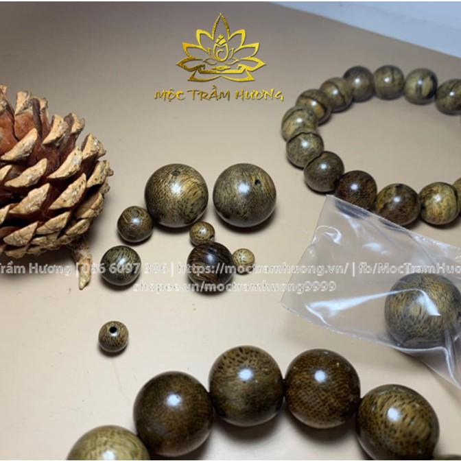 Hạt Trầm Hương Dùng Mix Vòng Tay + Tặng Dây - Trầm Hương Tự Nhiên 100%