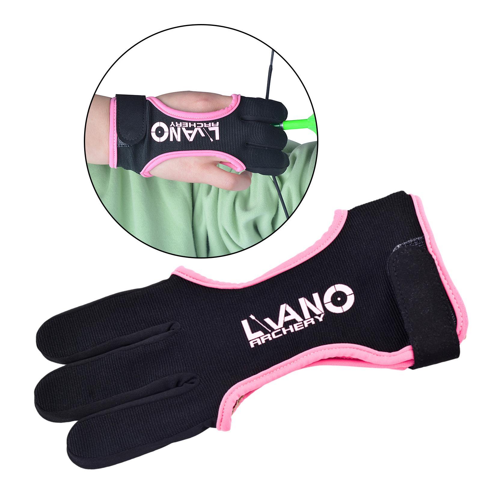 Finger Tab Accessories Leather Warp Back & Compound Bow 3 Finger