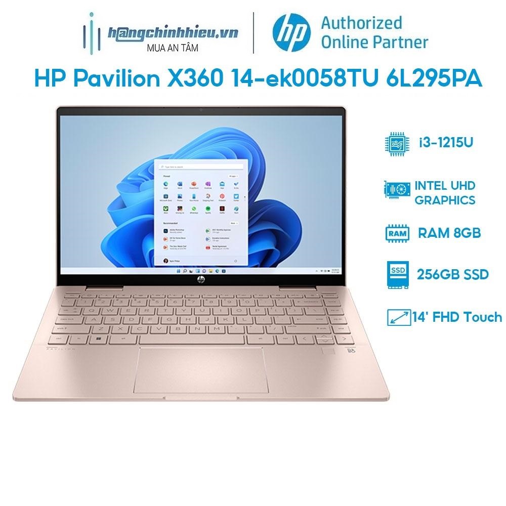 Laptop HP Pavilion X360 14-ek0058TU 6L295PA i3-1215U | 8GB | 256GB | 14' FHD Touch | Win 11 Hàng chính hãng