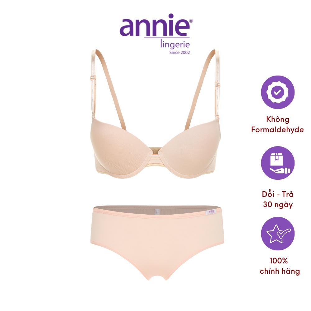 Bộ đồ lót Nữ Annie 8131b Đồng Bộ Chất Liệu Co Giãn, Đàn Hồi, Thoáng Khí Kiểu Dáng Năng Động, Thời Trang