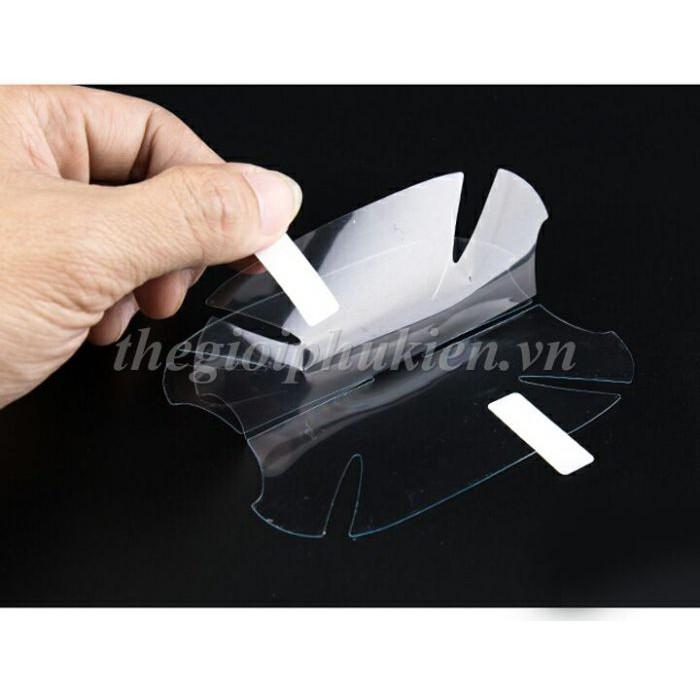 Bộ 4 miếng dán trong suốt chống xước hõm tay nắm cửa Ô tô, Xe hơi