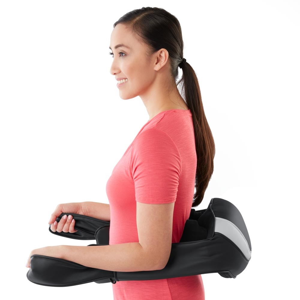 Máy mát xa cổ và vai gáy USA không dây công nghệ SHIATSU 3D kèm Pin sạc , nhập khẩu chính hãng USA