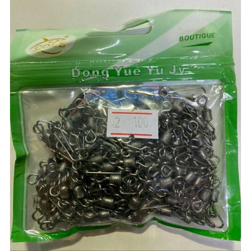 khóa câu cá xoắn 2 vòng 1 bịch