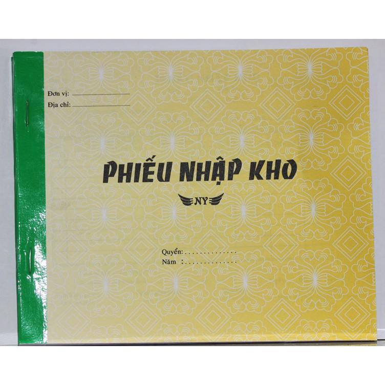 Phiếu Nhập Kho 2 Liên 16X20  NY 50 BỘ = 100 TỜ