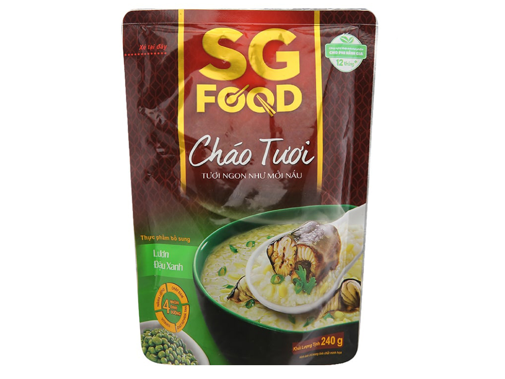 Cháo tươi Sai Gon food lươn đậu xanh 270g