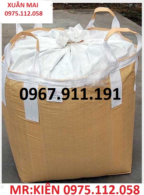 Bao jumbo 1 tấn nắp trùm đáy xả
