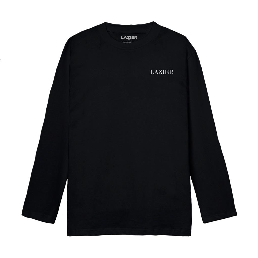 Áo dài tay LAZIER Logo Signature LD01/ BLACK