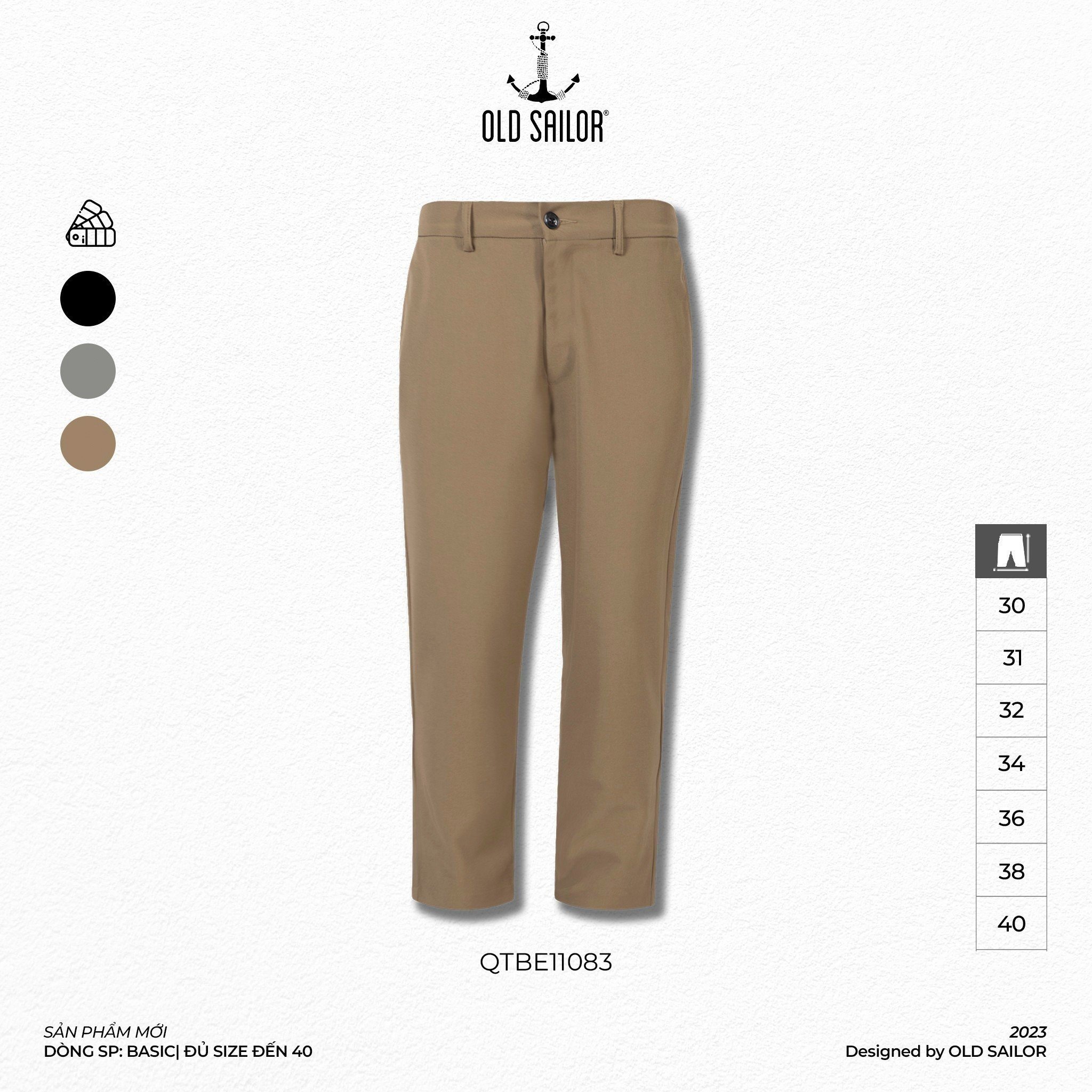 Quần tây lưng thun nam Old Sailor - O.S.L DESIGN TROUSER - 11083 - Big size upto 40