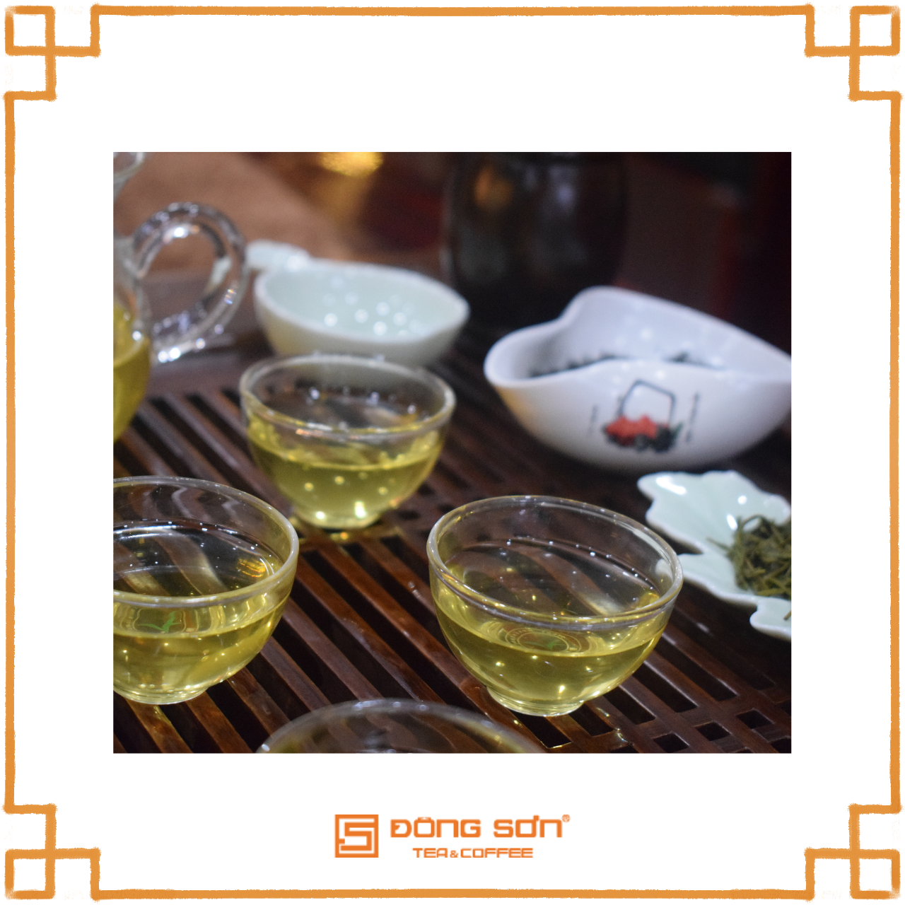 Trà Xanh Thái Nguyên [ Nõn Tôm ] Gói 100g - Hương cốm mới, hậu ngọt dịu - Đông Sơn