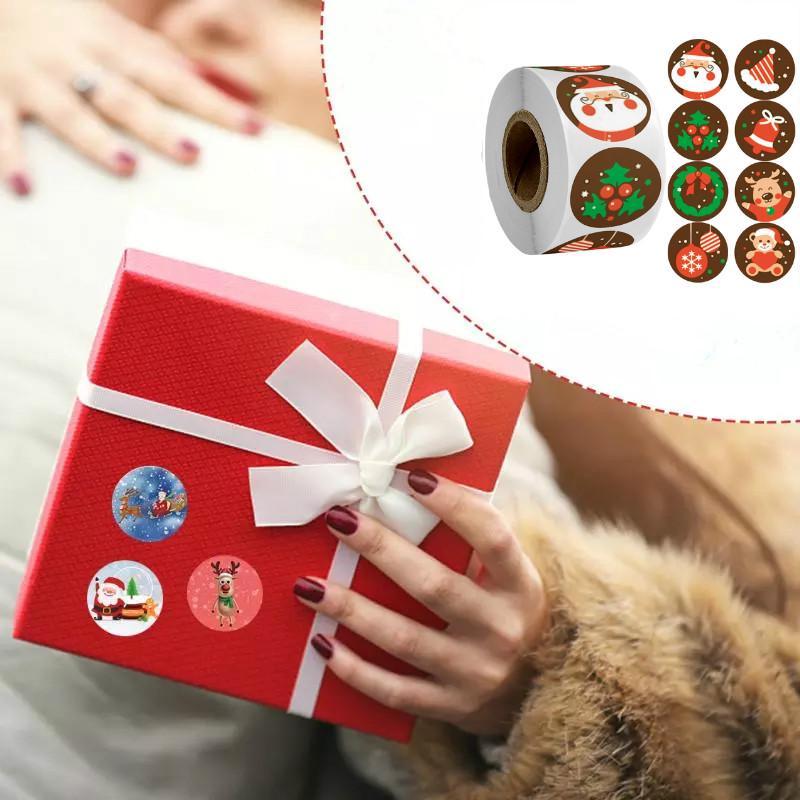 Cuộn 500 Miếng Dán Trang Trí Giáng Sinh