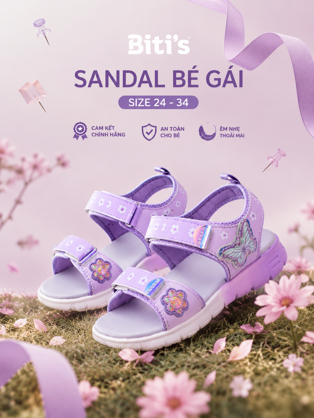 Sandal Biti's bé gái (24-34)