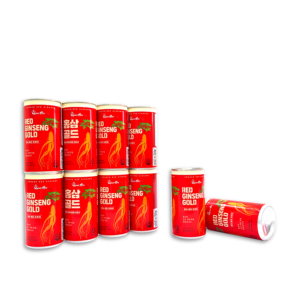 Nước Uống hồng sâm QB - Red Ginseng Gold QB thể tích 175ml/ lon ( thùng 30 lon và xách 12 lon)