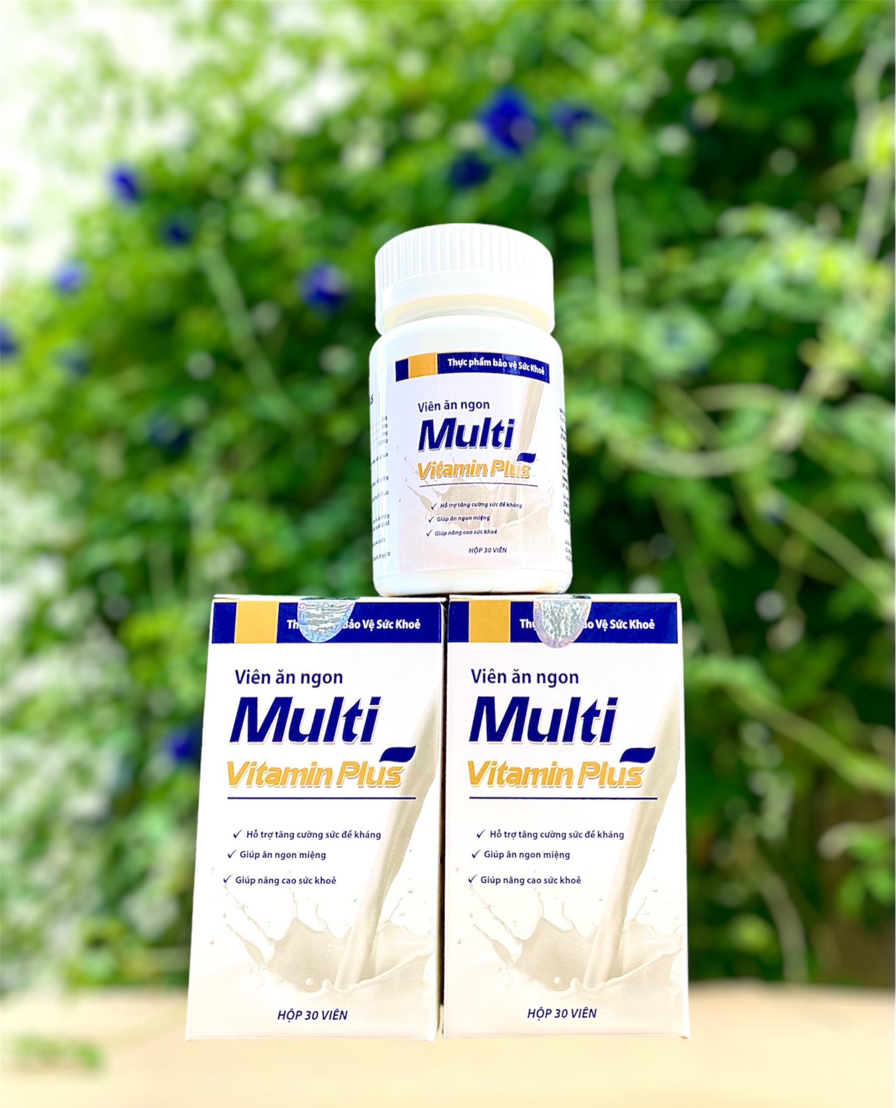 [ Mua 3 Tặng 1] Viên Tăng Cân Multi Vitamin Plus 30 Viên, Hỗ Trợ Tăng Cân, Cải Thiện Tiêu Hóa, Tăng Cường Sức Khỏe