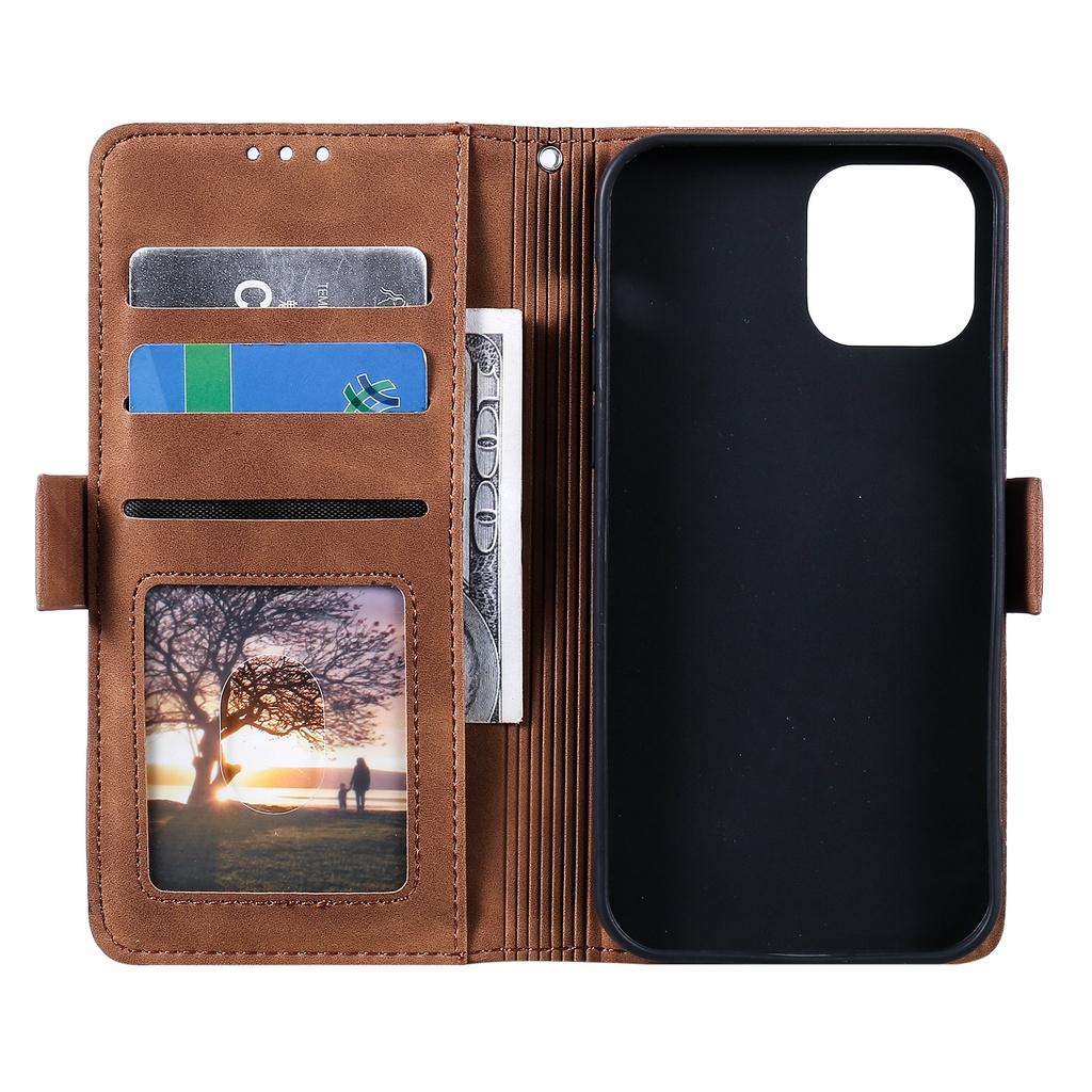 Bao da retro nắp gập kiêm ví tiền cho IPhone 13 Mini 13Pro 13PROMax