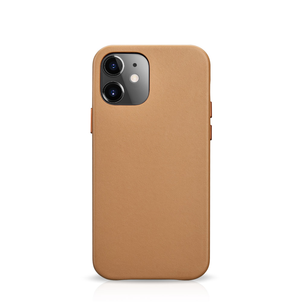 Ốp lưng iPhone 12 Mini iCarer Original Real leather Back cover (5.4 inch) - Hàng chính hãng