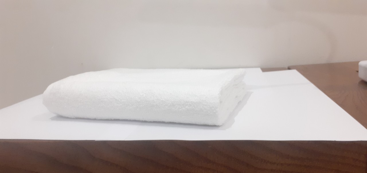 GIẢM SỐC 12 khăn gội cotton màu trắng hotel 75x30cm