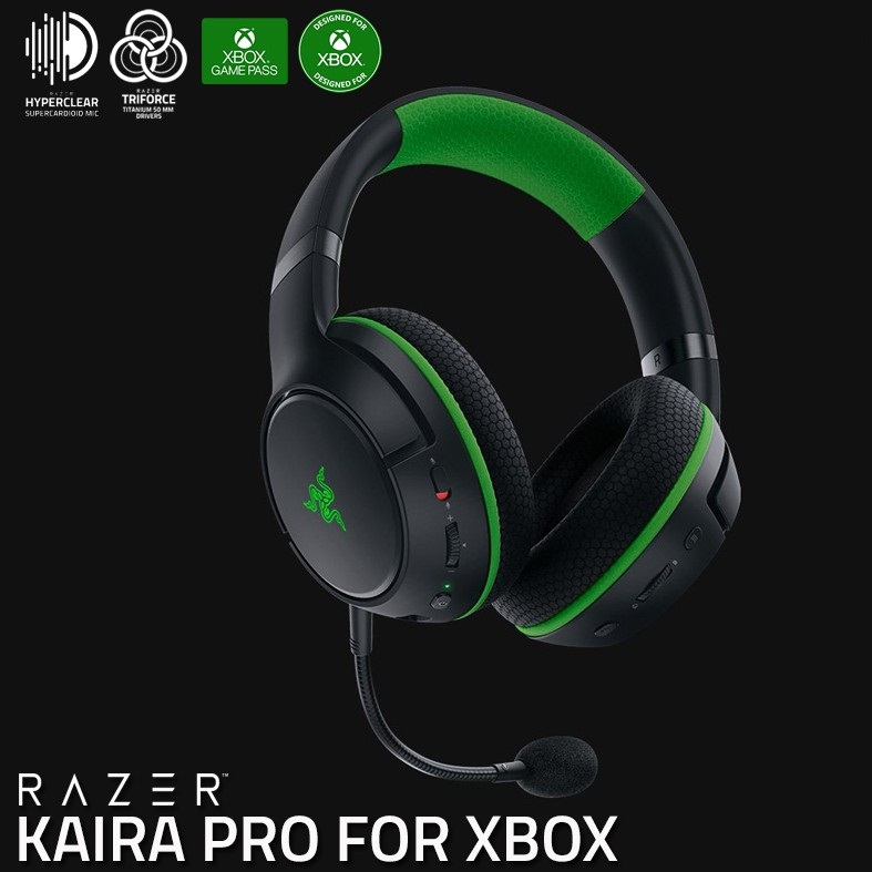 Tai nghe không dây choàng đầu Razer Kaira Pro for Xbox-Wireless Gaming and Mobile Headset_Mới, hàng chính hãng