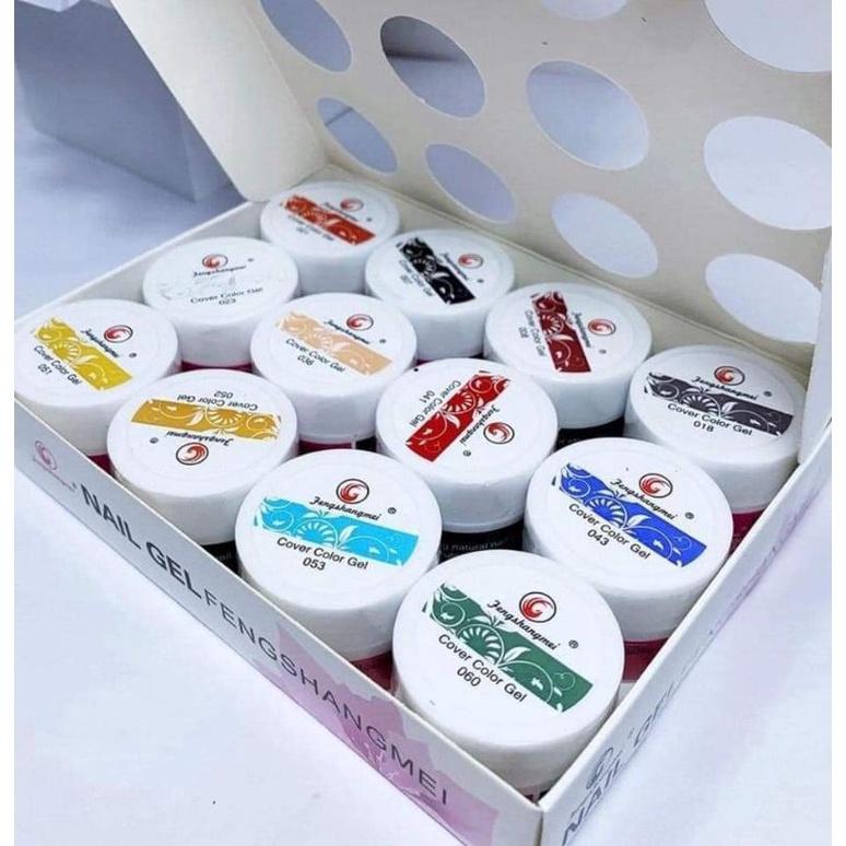 Gel vẽ nổi, set Gel vẽ 12 màu jengshangmei