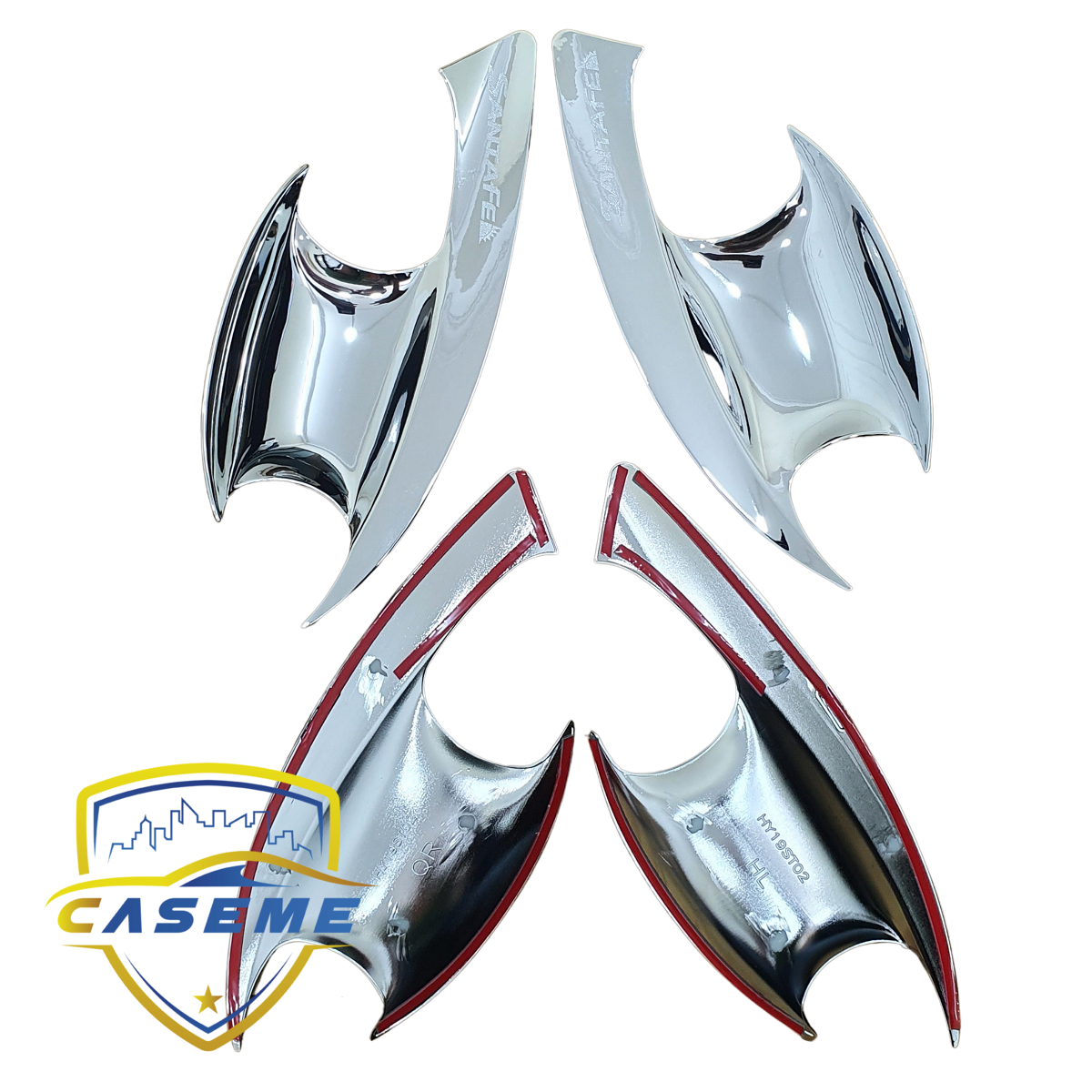 Ốp Hõm Cửa Mạ Crom Dành Cho Ce Hyundai Santafe 2021 cao cấp