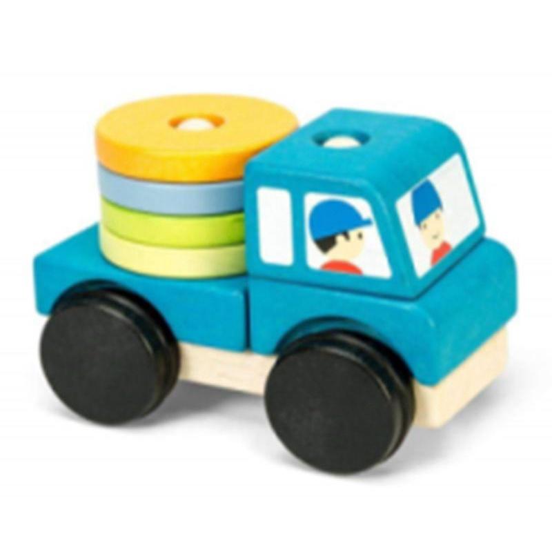ĐỒ CHƠI- XE CỨU HỎA BÁNH TRÒN & CÓ THANG - Đồ chơi gỗ an toàn, sáng tạo, phát triển trí tuệ,thông minh cho bé