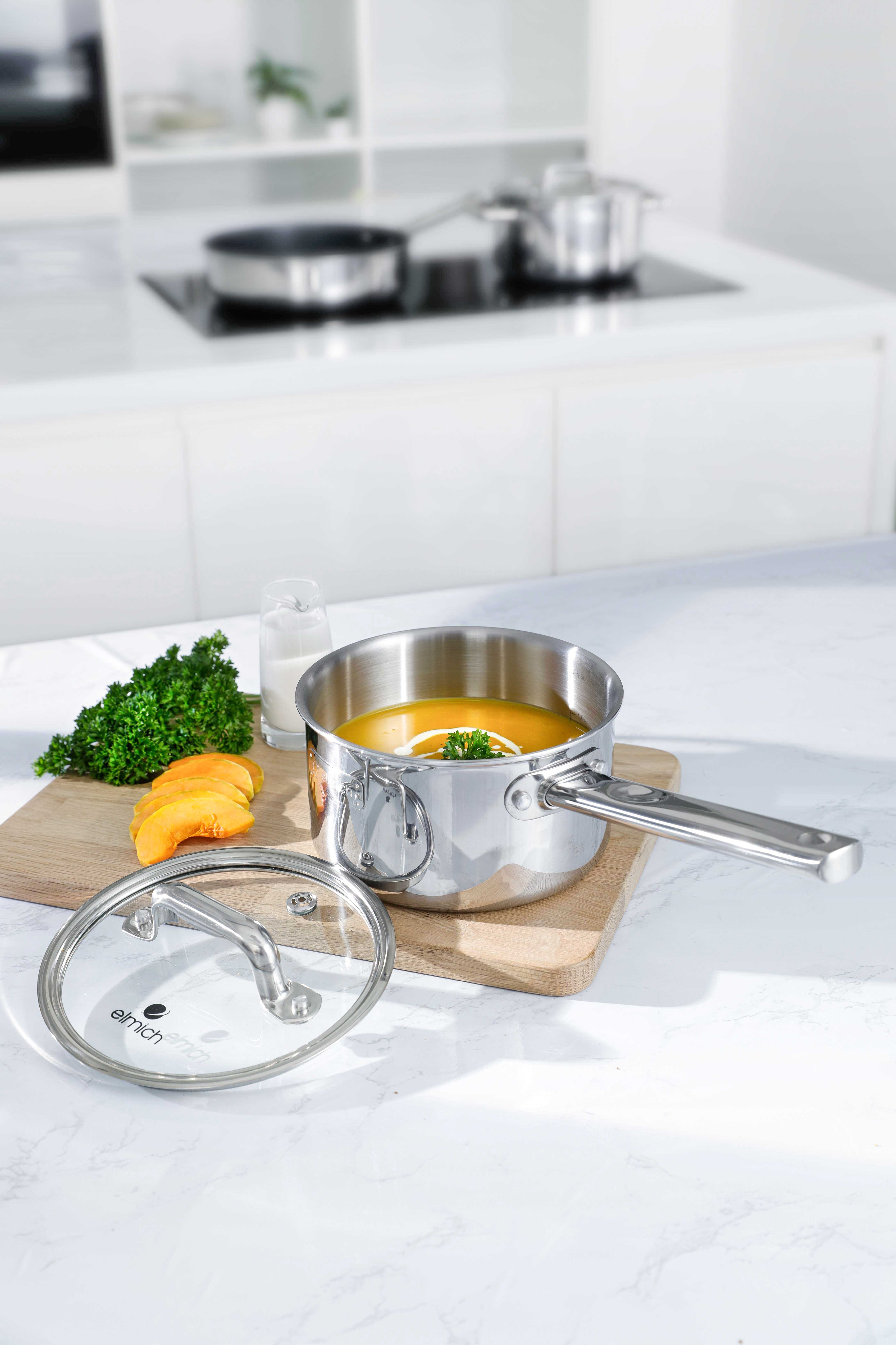 Bộ Nồi INOX 3 Lớp Liền Khối Elmich Trimax ECO EL-8004 - HÀNG CHÍNH HÃNG
