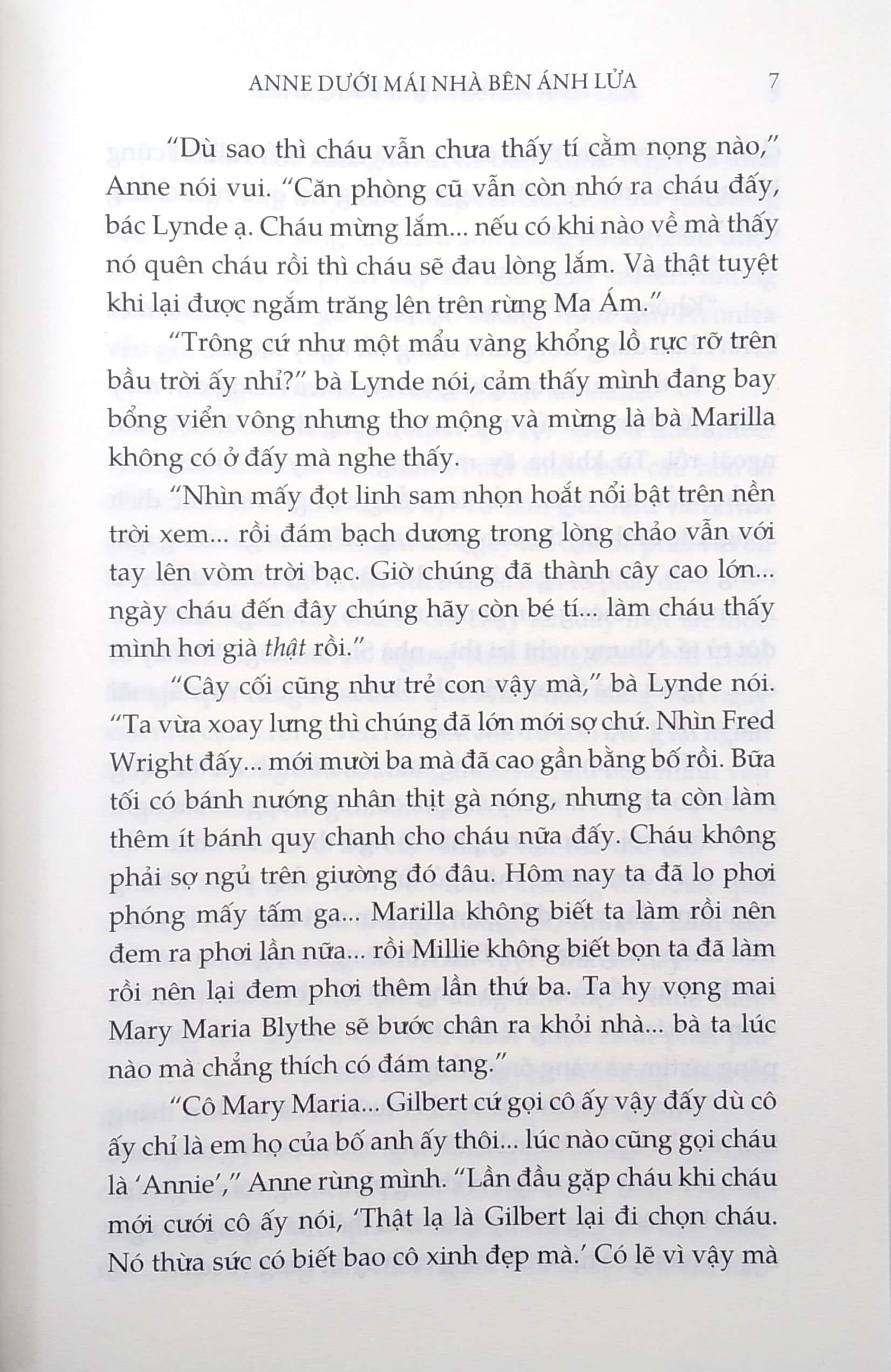 Sách Anne Dưới Mái Nhà Bên Ánh Lửa (Tái Bản)