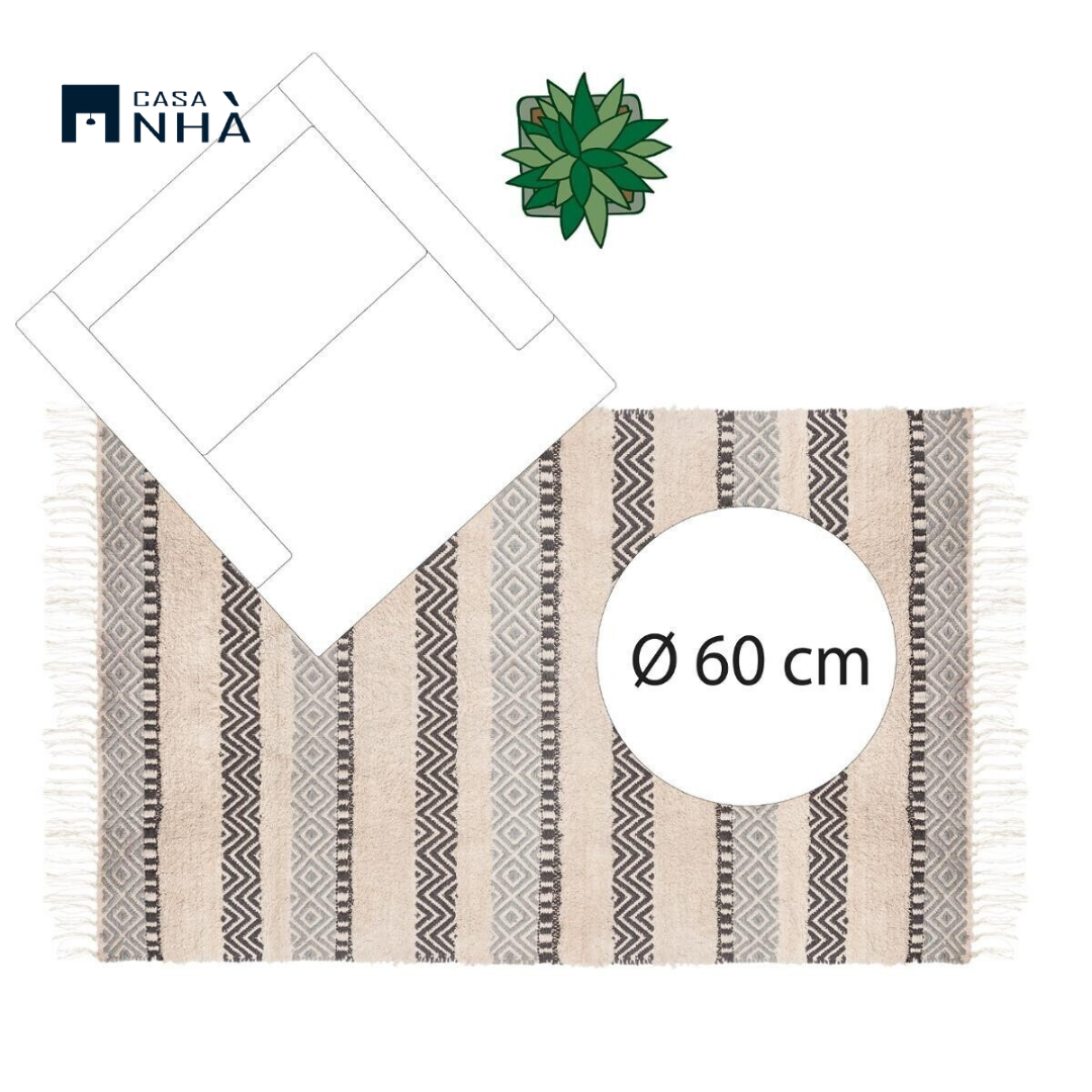 Thảm trải sàn trang trí LOTTA CARPET 90x150cm