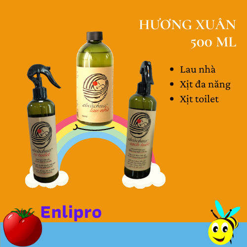 COMBO 3 - HƯƠNG XUÂN - CÔ CÀ CHUA LÀM SẠCH NGÔI NHÀ - VỚI SẢN PHẨM SINH HỌC HỮU CƠ - 3SP X 500ML