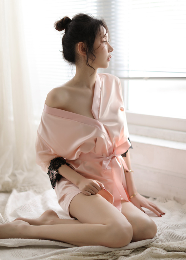 Váy Choàng Ngủ Lụa VN151
