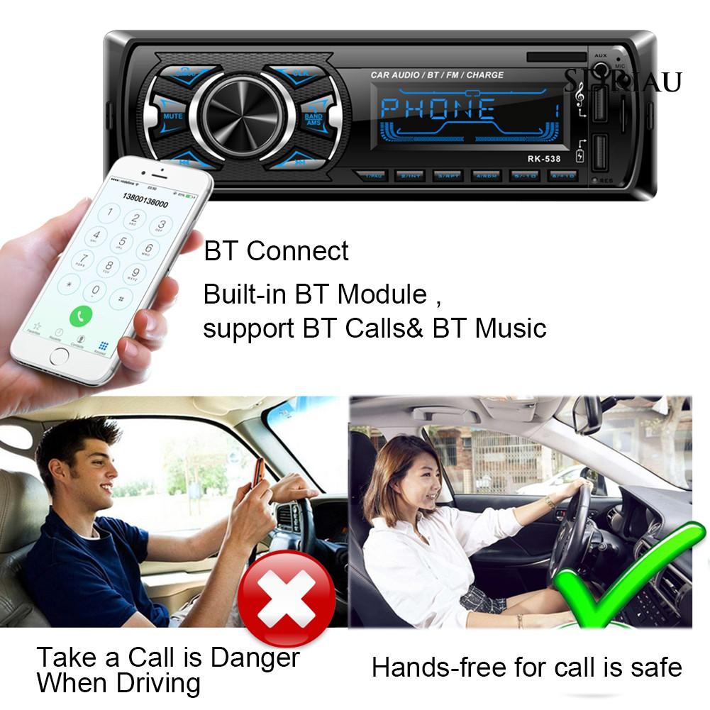Máy Nghe Nhạc Mp3 Bluetooth Trên Xe Hơi Qcd538