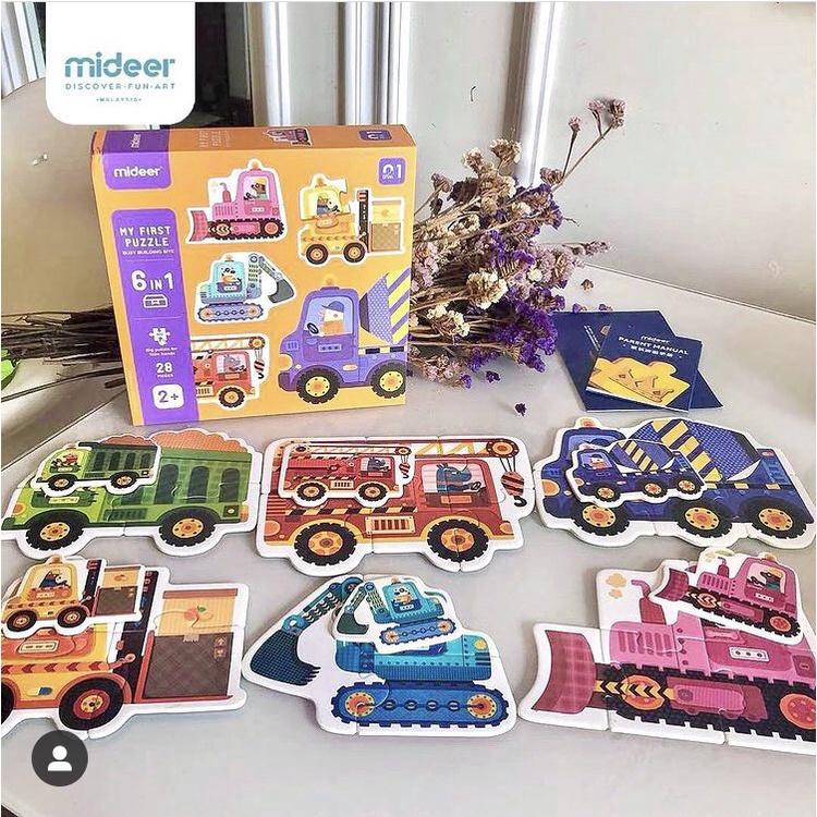 Đồ Chơi Ghép Hình Cho Bé Mideer My First Puzzle, Đồ Chơi xếp hình tư duy Phát Triển Trí Tuệ Cho Bé 2,3,4 Tuổi 8 Chủ Đề