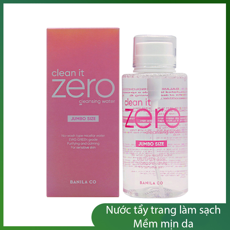 Nước tẩy trang Zero Cleansing Water dịu nhẹ làm sạch sâu Hàn Quốc 310ml