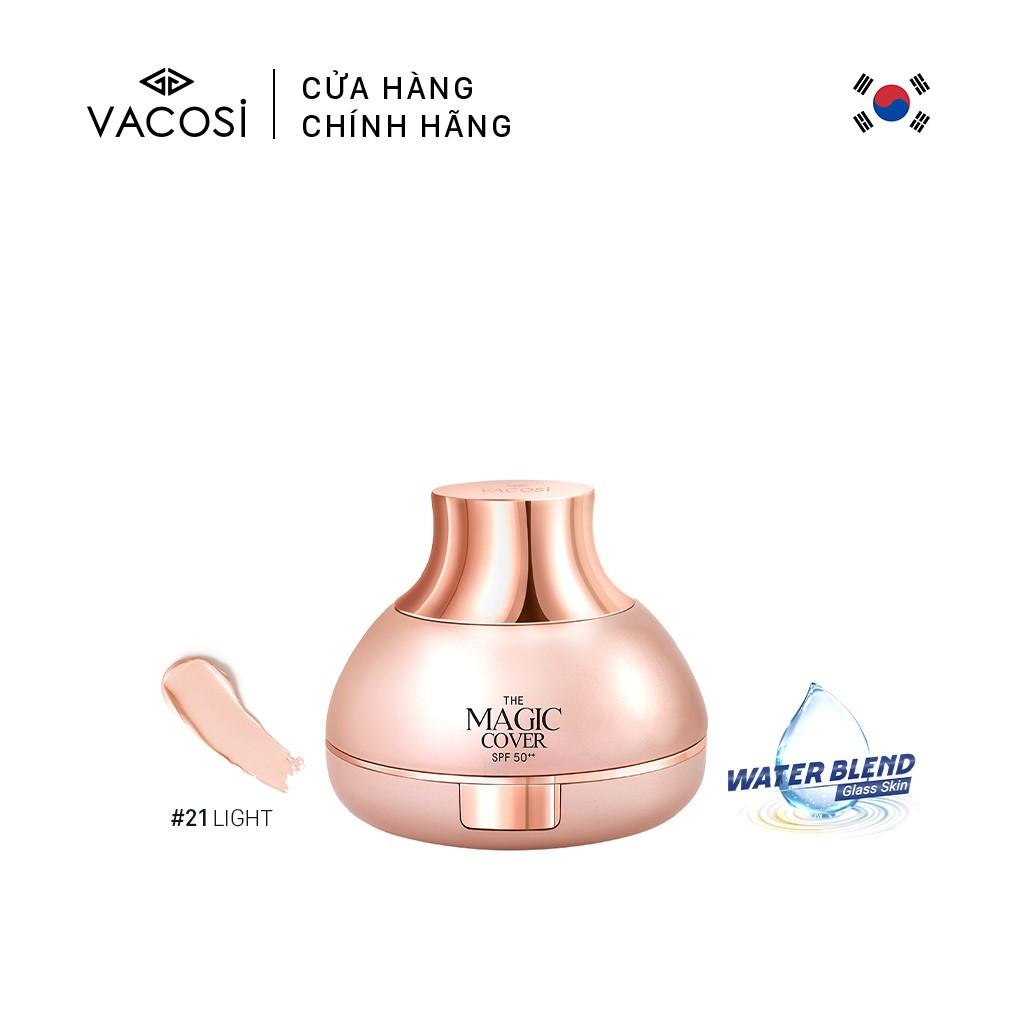 PHẤN NƯỚC CHE PHỦ CĂNG MIN VACOSI MAGIC COVER CUSHION SPF50++ TẶNG KÈM LÕI