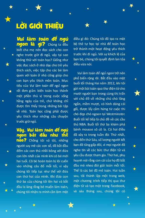 Vui Làm Toán Để Ngủ Ngon 01 - Bedtime Math 1
