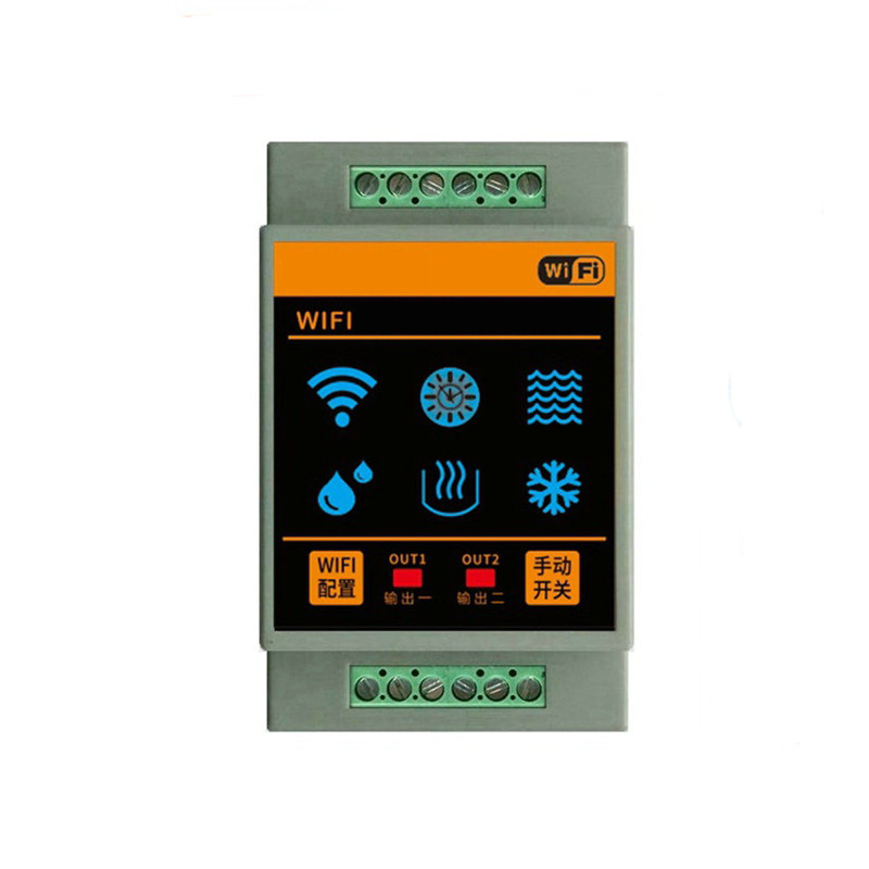 Công Tắc Nhiệt Độ Độ Ẩm 2 Relay Độc Lập Wifi Tuya FH-02