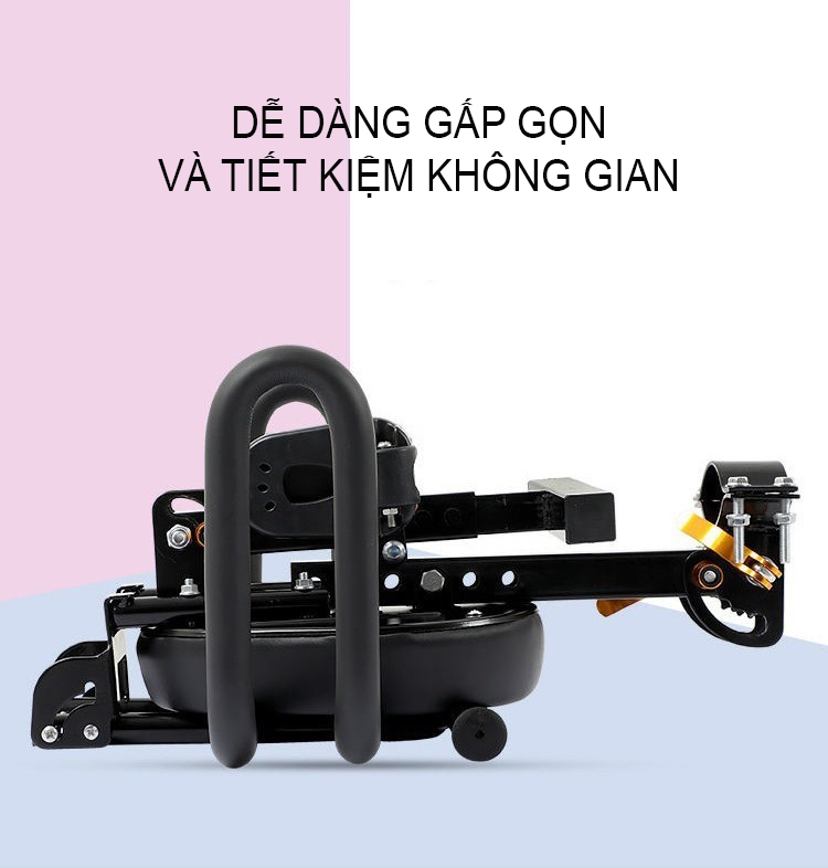 Ghế Ngồi An Toàn Gấp Gọn Gắn Trên Xe Đạp, Xe Đạp Điện, Xe Máy Điện Dành Cho Trẻ Em - Hàng Nhập Khẩu