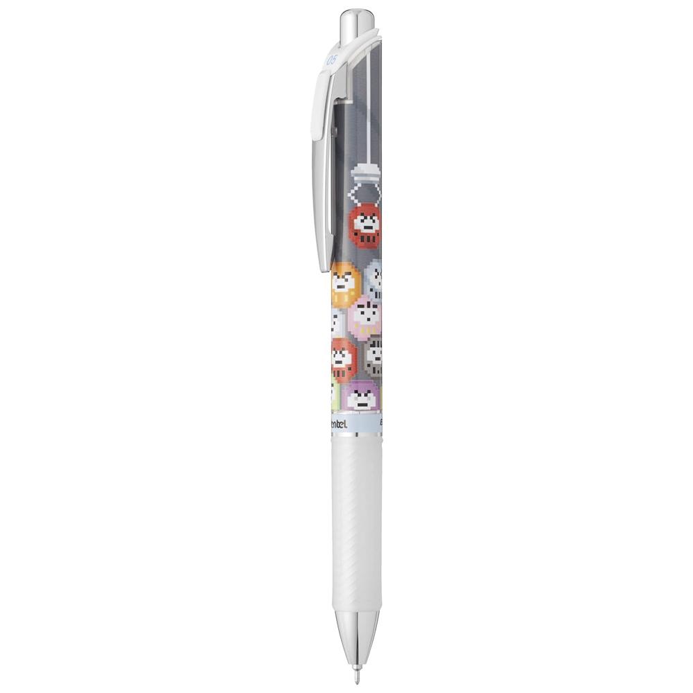 Bút Gel EnerGel Kawaii Pixel Art 0.5 mm - Pentel BLN75KW40-C - Daruma - Mực Xanh
