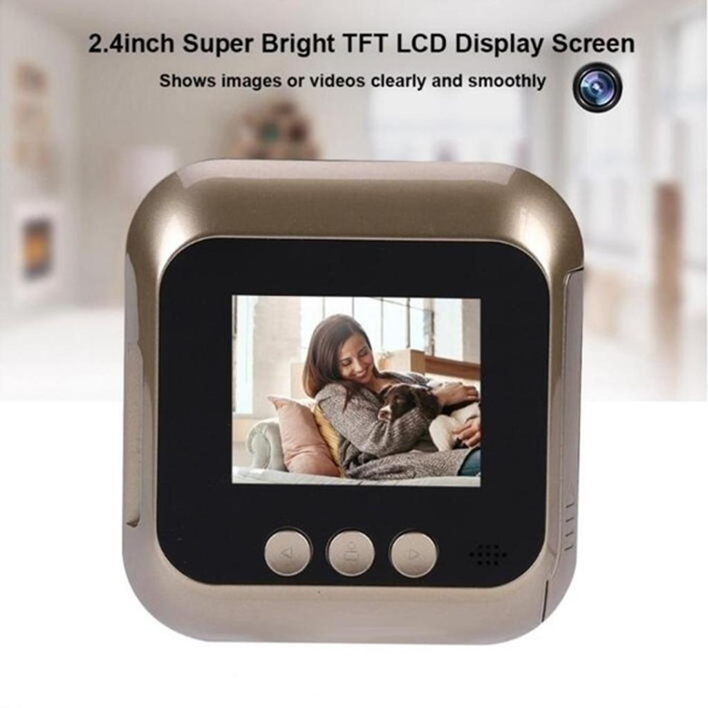 2.4inch 720P Screen Home Wireless Video Doorbell w/  Peephole