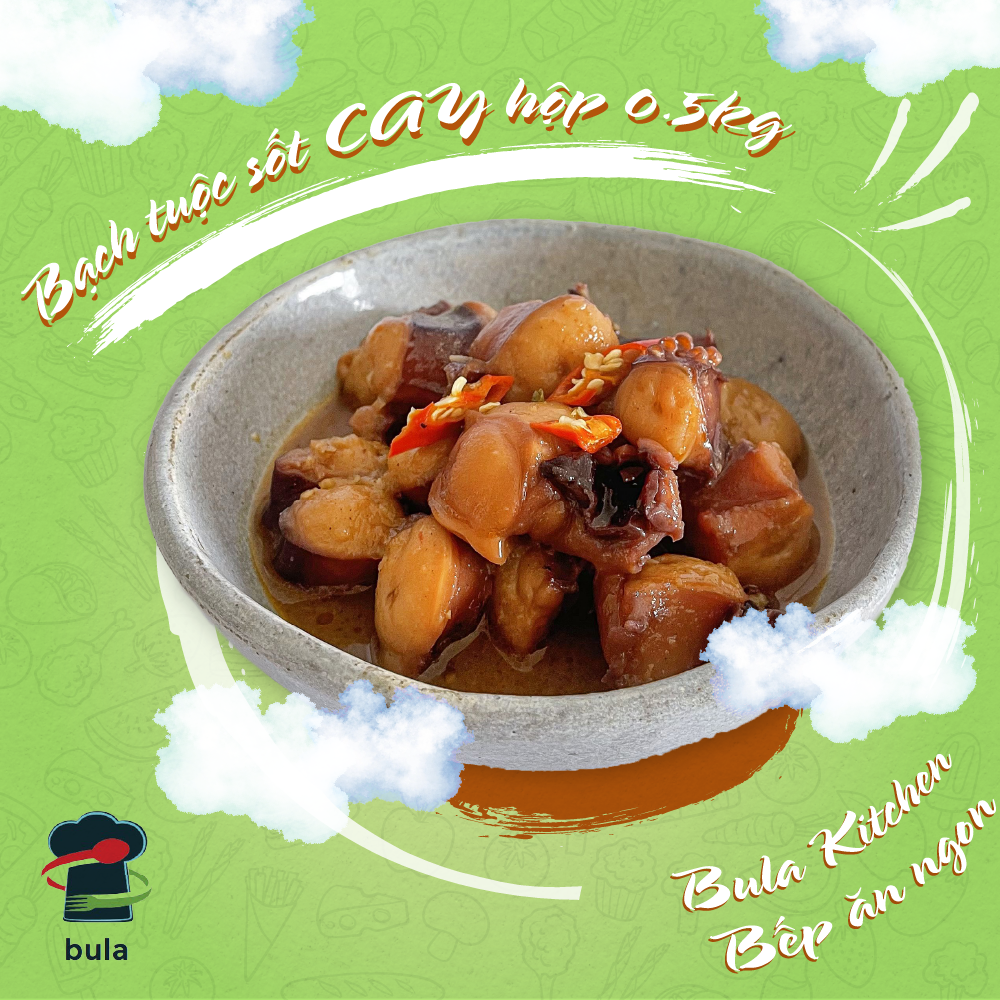 Bạch tuộc CAY sốt thái hộp 0.5kg