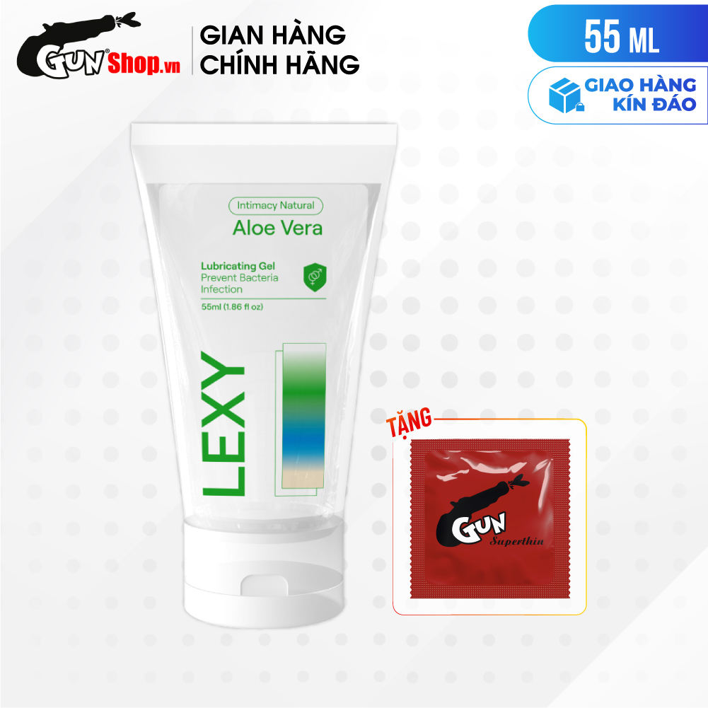 Gel bôi trơn tinh chất lô hội Lexy Aloe - Chai 55ml | GUNSHOP VIỆT NAM