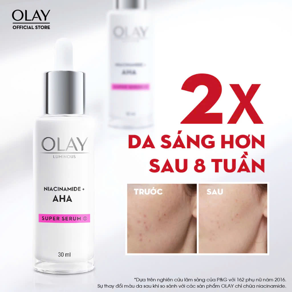 Kem Dưỡng Ẩm Sáng Da, Mờ Thâm Mụn OLAY LUMINOUS NIACINAMIDE AHA 50G