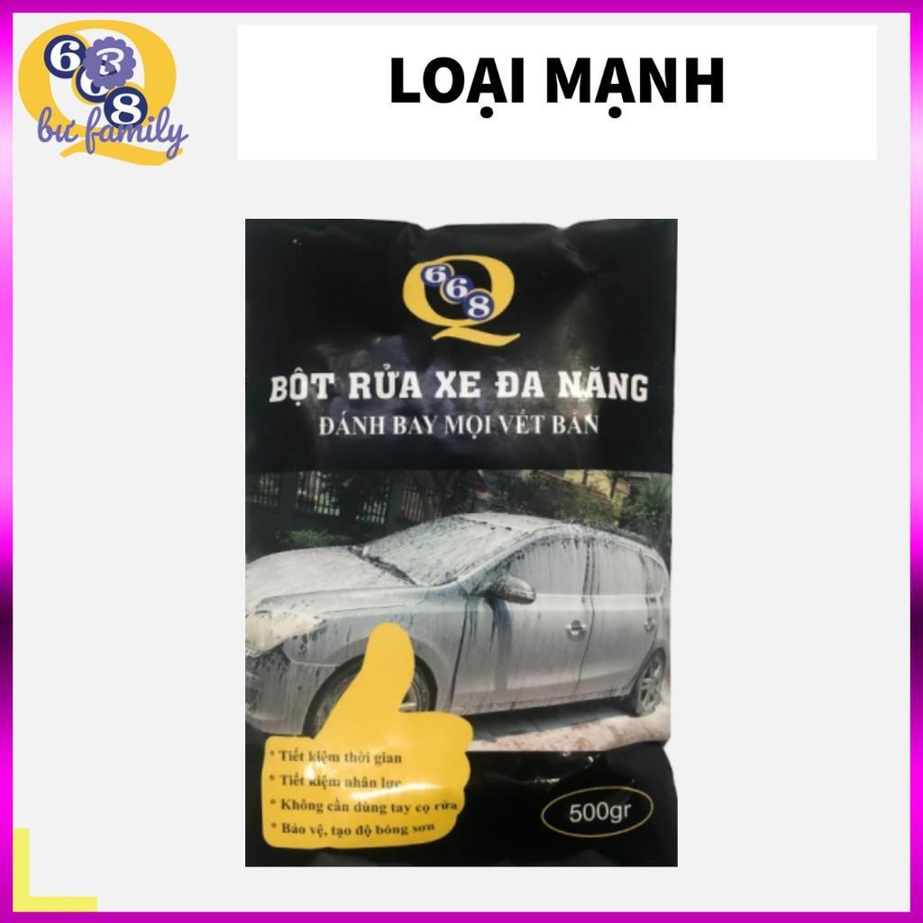 Bột rửa xe không chạm Q668 loại mạnh siêu sạch, 1 gói 500gr rửa được 15-20 ô tô, 20-30 xe máy