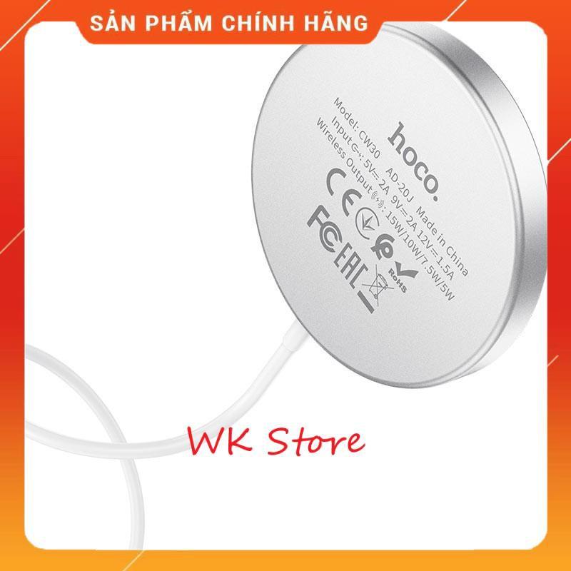 Đế sạc nhanh không dây 15W Hoco CW30 (Hàng chính hãng)