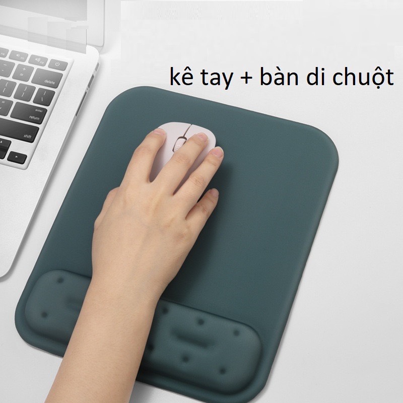 Bàn di chuột kiêm đệm đỡ cổ tay di chuột bằng cao su non, lót chuột máy tính mouse pad-Hàng Chính Hãng DRU