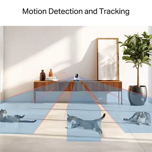 Camera trong nhà Mercusys dành cho AI Pan/Tilt Home Security Wifi Full 5MP 3K MC230 - Hàng chính hãng