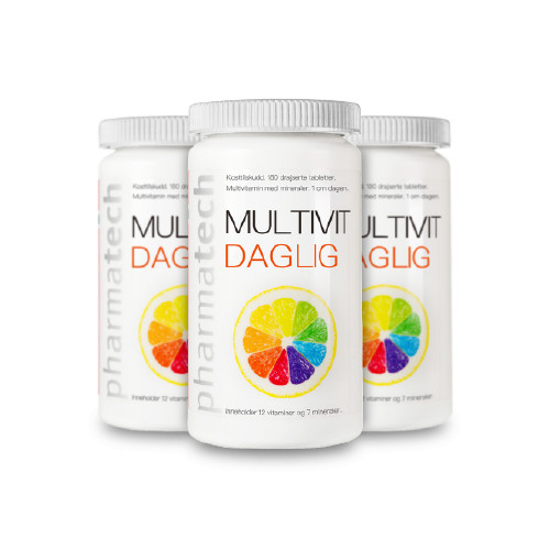 Combo 3 lọ Multivit Daglig bổ sung Vitamin và khoáng chất 180 viên