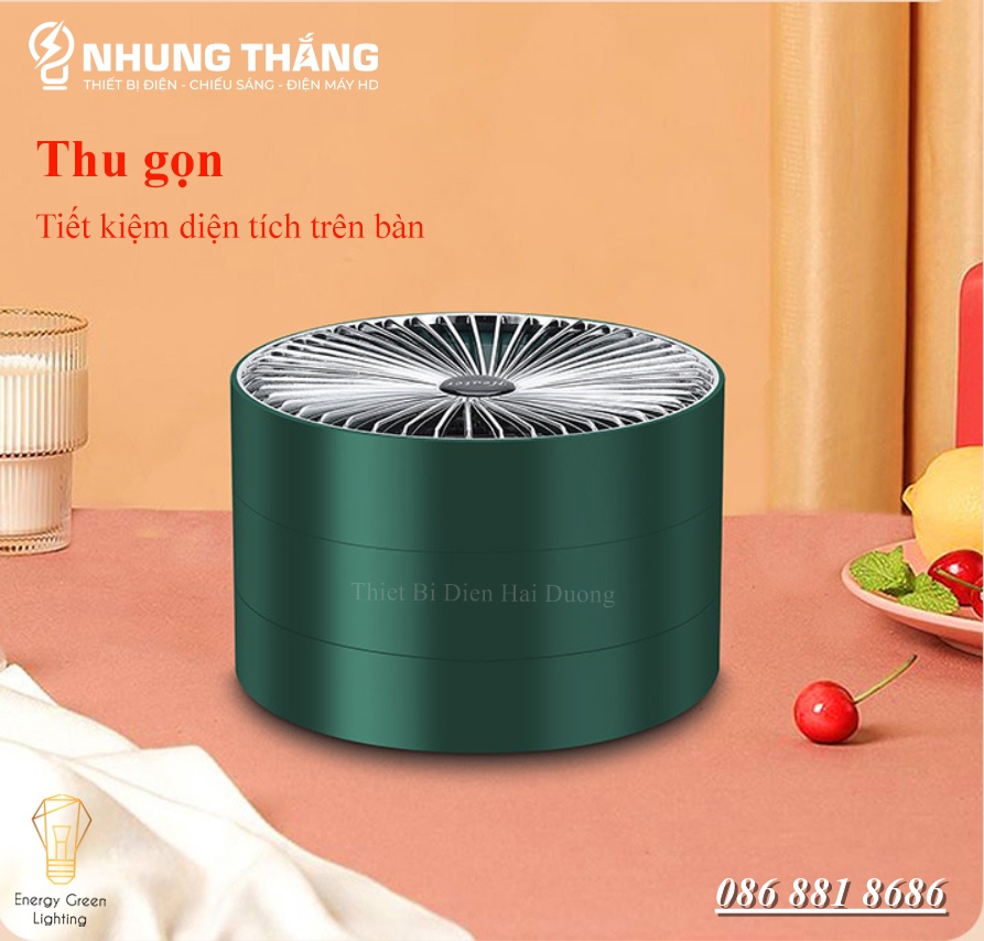 Máy Sưởi Để Bàn TN036, Quạt Sưởi Mini - Công Nghệ Sưởi Gốm PTC Ceramic-Làm Nóng Nhanh - Tích Hợp Tản Gió -Tiết Kiệm Điện - Có Video