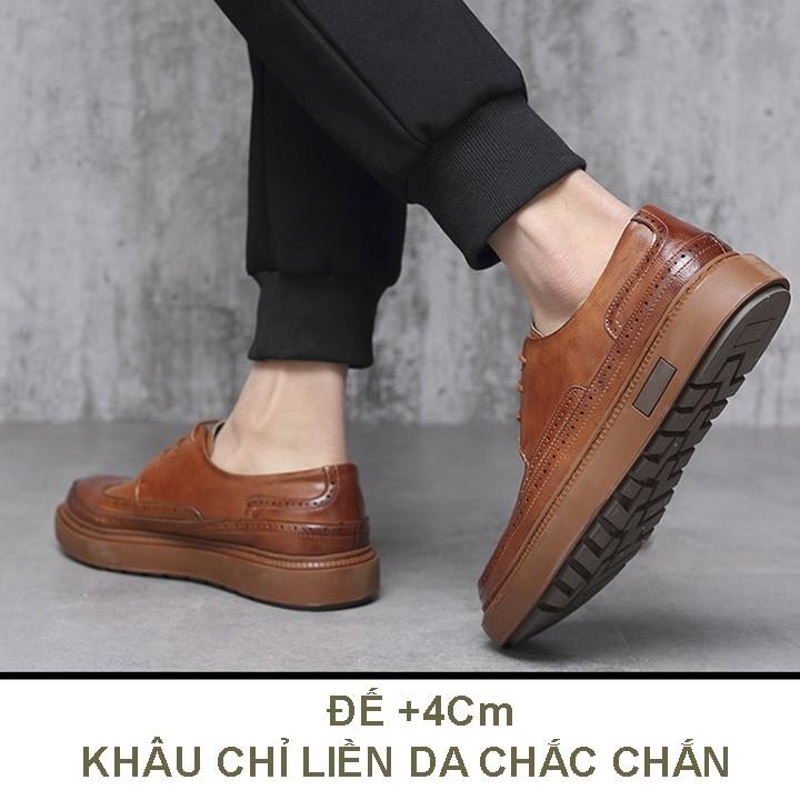 Giày Tây Nam Chạm Khắc Vintage, Mã BH73