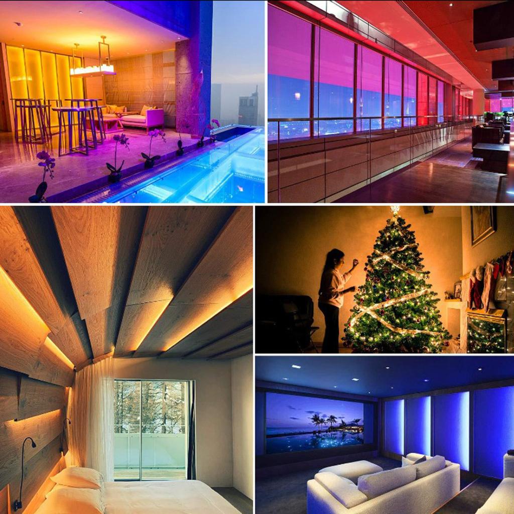 10M 16 Colors RGB LED Strip Light With 300 LED Bulbs UK